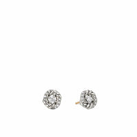 Petite Infinity Stud Earrings with Diamonds