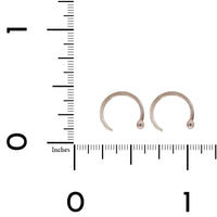 Sterling Silver Hug Hoop Earrings