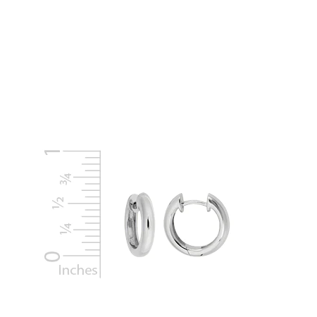 Sterling Silver Hinged Huggie Earrings
