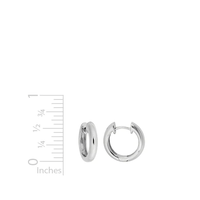 Sterling Silver Hinged Huggie Earrings