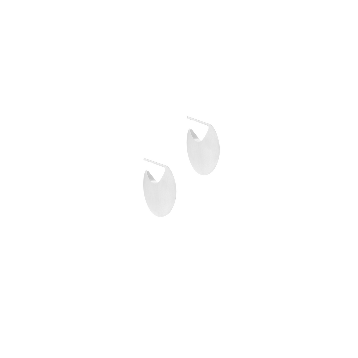Sterling Silver Large Lua Hoops