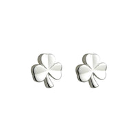 Sterling Silver Shamrock Studs