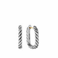 DY Madison® Cable Hoop Earrings Sterling Silver, 24.3mm