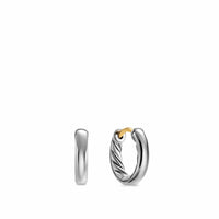 DY Mercer® Huggie Hoop Earrings Sterling Silver, 12mm