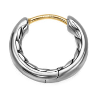 DY Mercer® Huggie Hoop Earrings Sterling Silver, 12mm