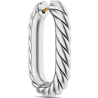 DY Madison® Cable Hoop Earrings Sterling Silver, 29.3mm