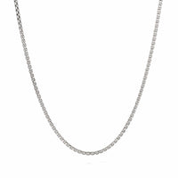 Small Box Chain Necklace with Gold