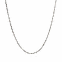 Small Box Chain Necklace with Gold
