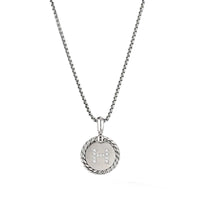 Initial Charm Necklace with Diamonds