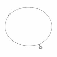Star of David Pendant Necklace Sterling Silver, 12.3mm