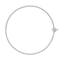 DY Madison® Pavé Toggle Chain Necklace Sterling Silver with Diamonds, 3mm