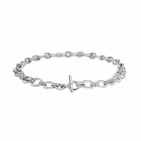 DY Mercer® Chain Necklace Sterling Silver with Diamonds, 8mm