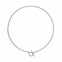 DY Madison® Heart Toggle Chain Necklace Sterling Silver, 3mm
