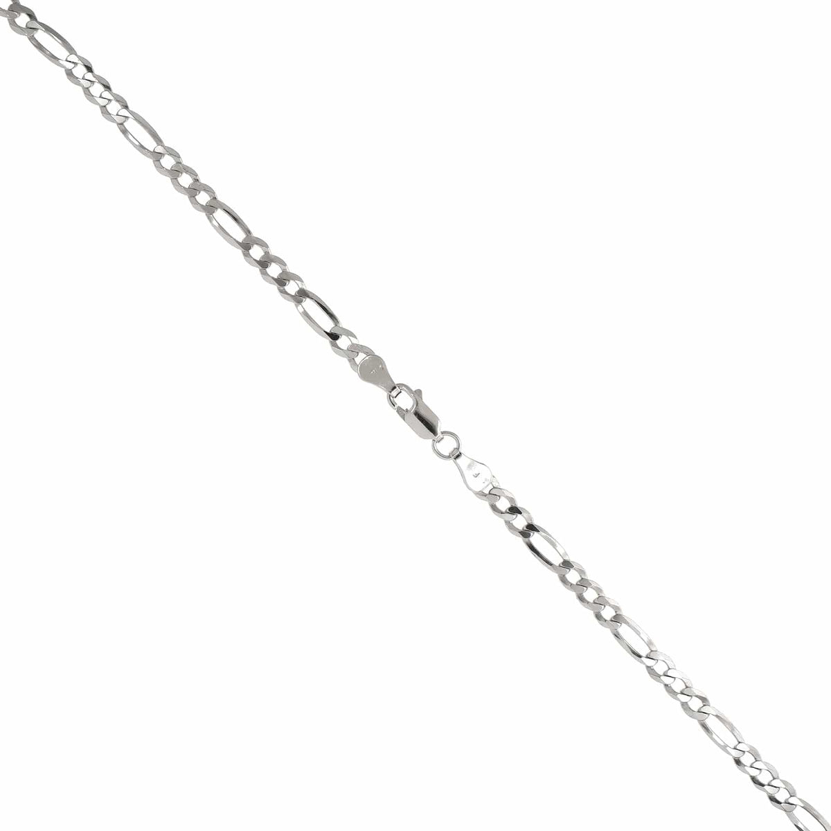 Sterling Silver Figaro Chain Link Necklace