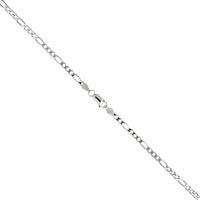 Sterling Silver 16" Figaro Chain Link Necklace