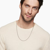 Wheat Chain Necklace Sterling Silver, 2.5mm