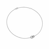 Sculpted Cable Linked Necklace Sterling Silver, 9.2mm