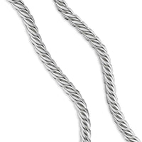 Sculpted Cable Chain Necklace Sterling Silver, 10mm