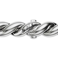 Sculpted Cable Chain Necklace Sterling Silver, 10mm