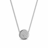 Sculpted Cable Pendant Necklace Sterling Silver, 10mm