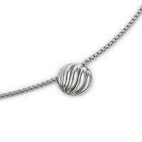 Sculpted Cable Pendant Necklace Sterling Silver, 10mm