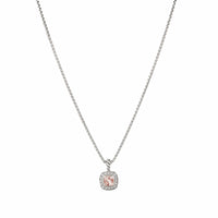 Albion® Kids Necklace with Morganite and Diamonds, 4mm