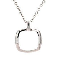 Sterling Silver Open Pendant Necklace
