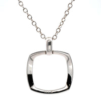 Sterling Silver Open Pendant Necklace