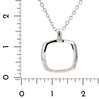 Sterling Silver Open Pendant Necklace