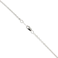 Sterling Silver Open Heart Pendant Necklace