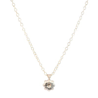 Adel Chefridi Sterling Silver Moonflower Charm Pendant Necklace