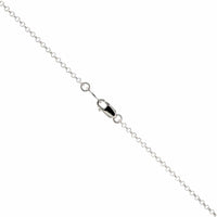 Sterling Silver Round Spinner Diamond Locket