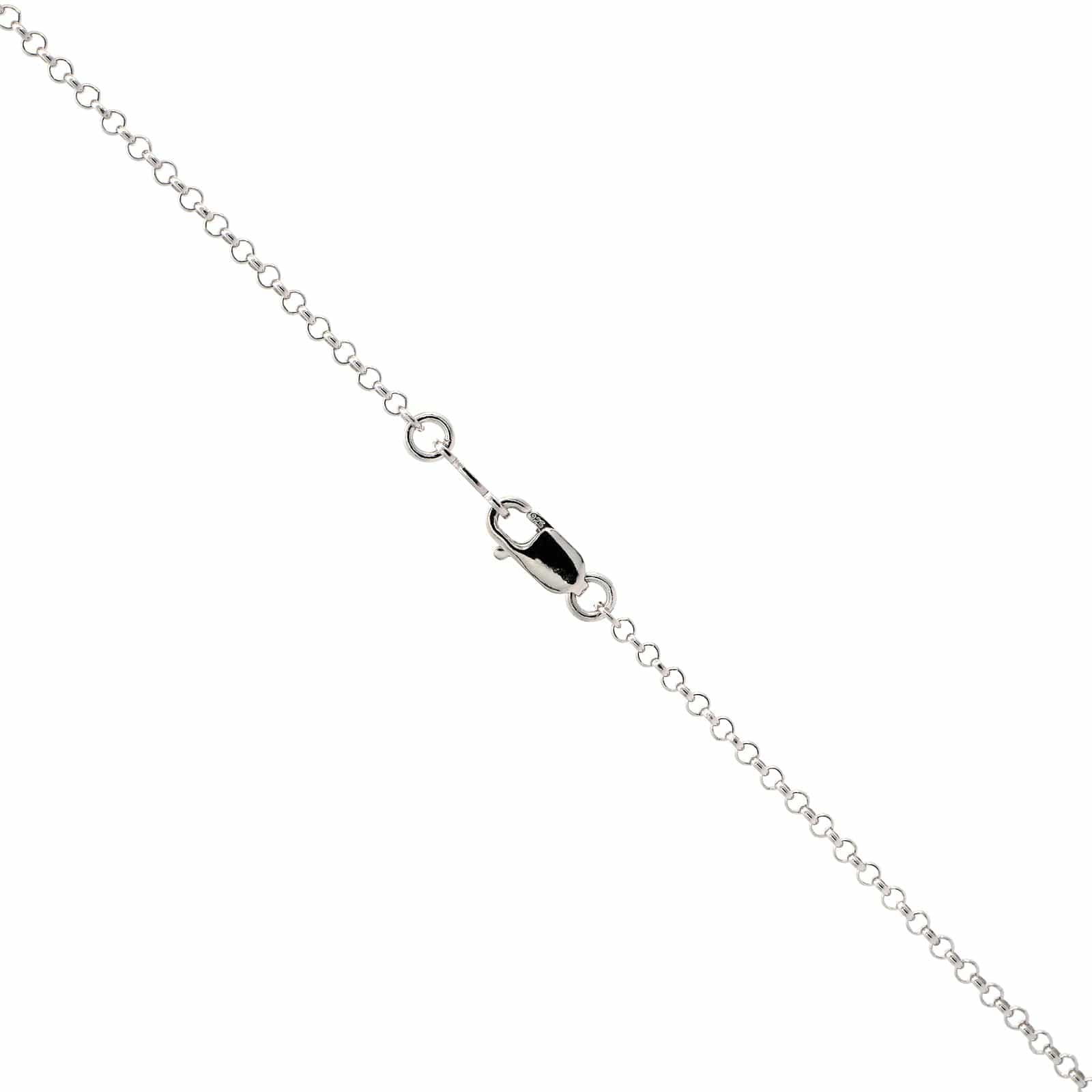 Sterling Silver Round Spinner Diamond Locket