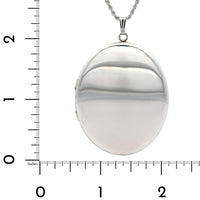 Sterling Silver Oval Locket