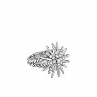 Starburst Ring with Pavé Diamonds