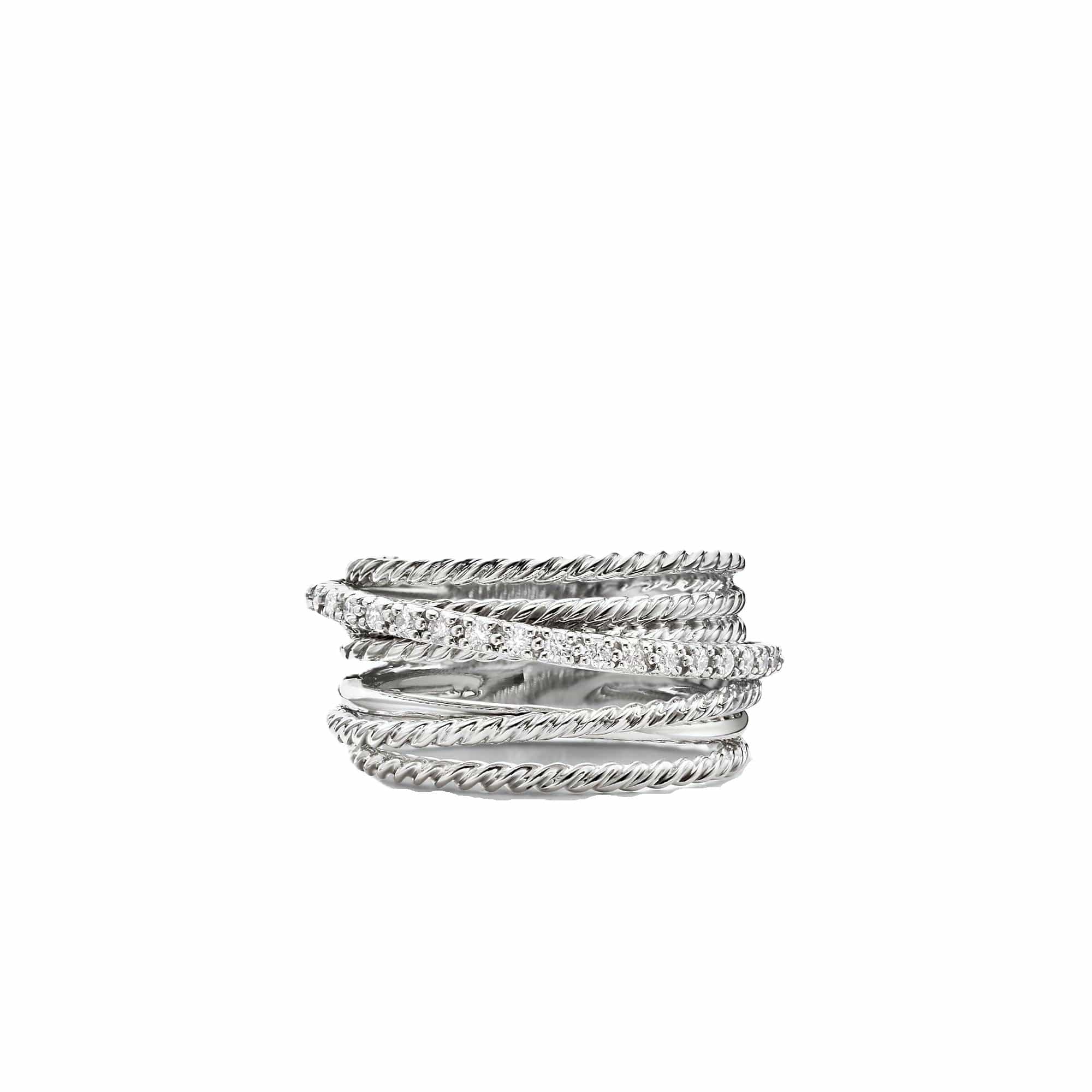 The Crossover Collection® Wide Ring with Diamonds