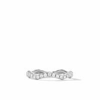 Zig Zag Stax™ Ring in Sterling Silver with Diamonds, 2mm