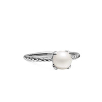 Pearl Classics Ring Sterling Silver with Diamonds, 2mm