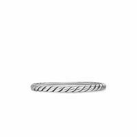Cable Band Ring Sterling Silver, 1.7mm