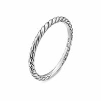 Cable Band Ring Sterling Silver, 1.7mm