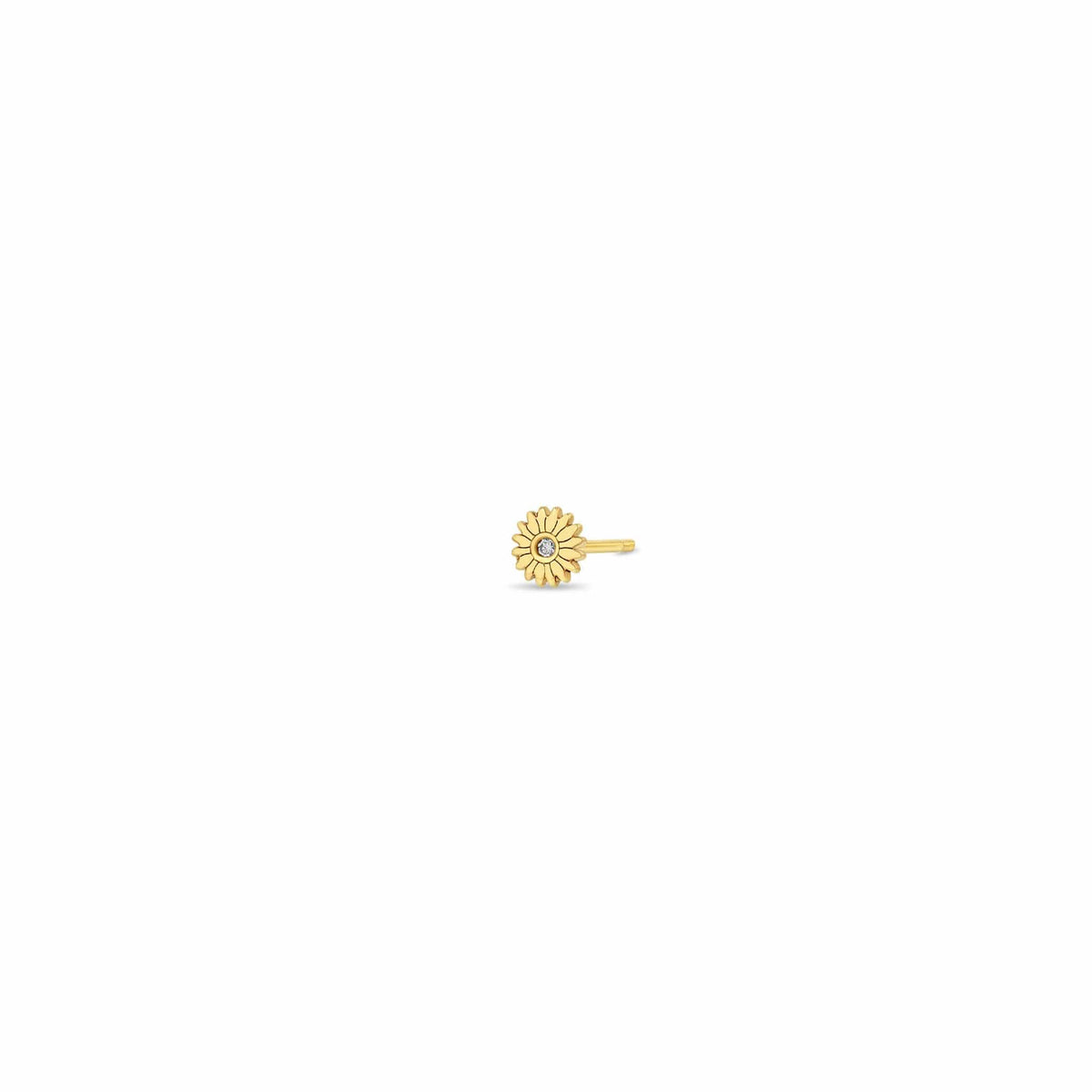 Zoe Chicco 14K Yellow Gold Small Flower Stud Earring