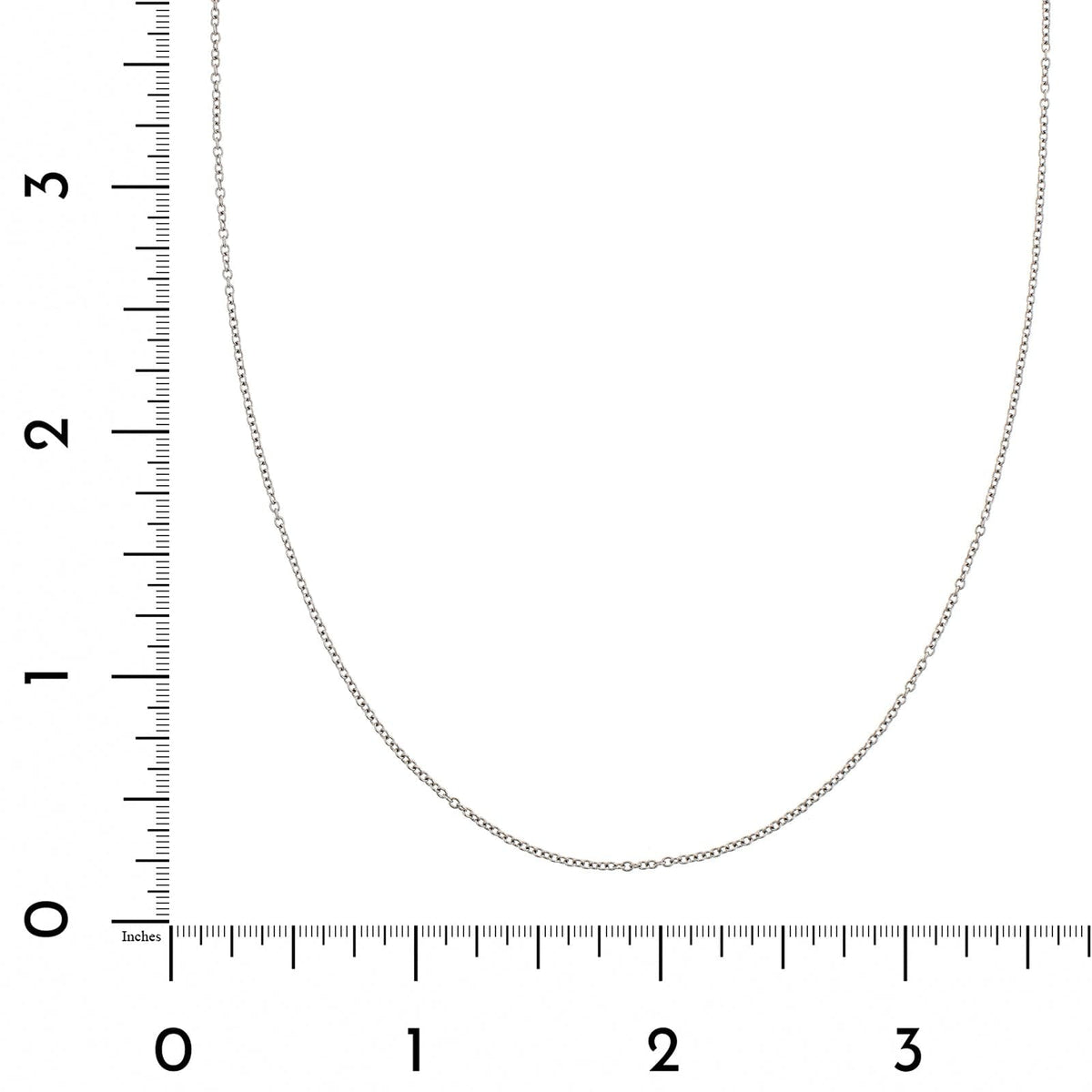 Platinum 16" Solid Cable Chain