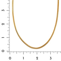 14K Yellow Gold 16" Oval Snake Chain Necklace