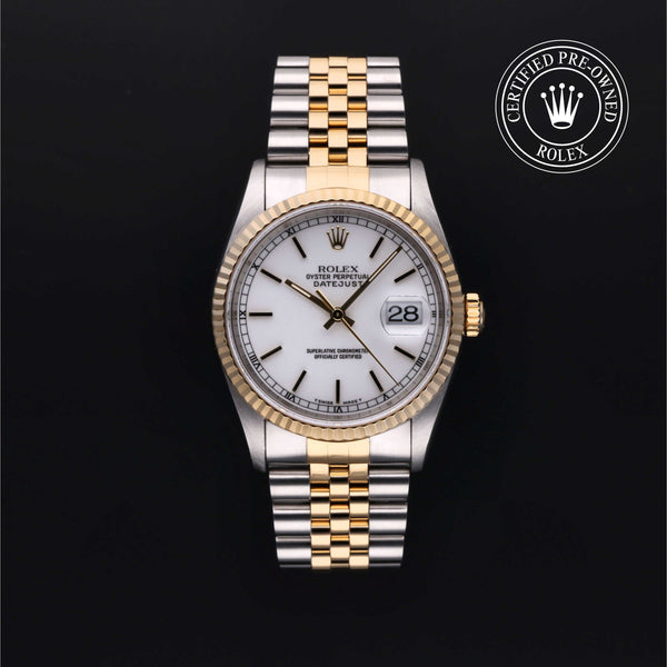 Rolex Certified Pre-Owned Datejust in , 36 mm, Stainless steel and yellow gold watch