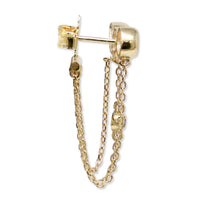 14K Yellow Gold Melia Triple Topaz & Diamond Chain Earrings