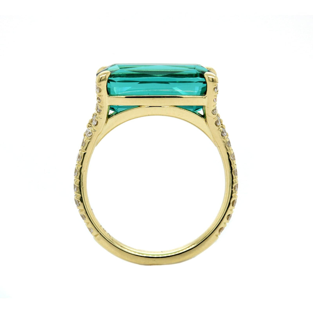 18K Yellow Gold Lagoon Tourmaline Ring