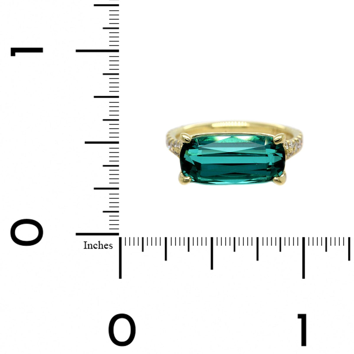18K Yellow Gold Lagoon Tourmaline Ring