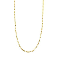 18K Yellow Gold Long Open Cable Chain Necklace