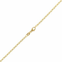 18K Yellow Gold Long Open Cable Chain Necklace