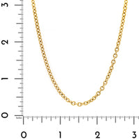 Vanessa Fernandez 18K Yellow Gold 23.5" Cable Chain Necklace
